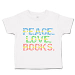 Toddler Clothes Peace Love Books Toddler Shirt Baby Clothes Cotton