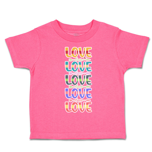 Toddler Clothes Love Heart Arrow Toddler Shirt Baby Clothes Cotton