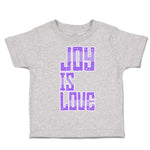 Toddler Clothes Joy Is Love Toddler Shirt Baby Clothes Cotton