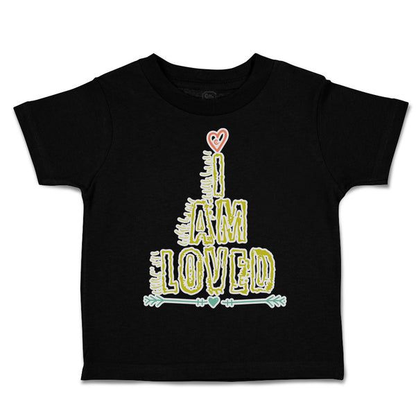 Toddler Clothes I Am Loved Heart Arrow Toddler Shirt Baby Clothes Cotton