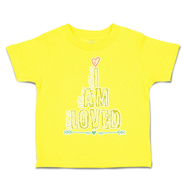 Toddler Clothes I Am Loved Heart Arrow Toddler Shirt Baby Clothes Cotton