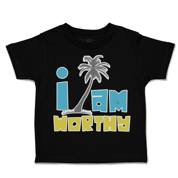 Toddler Clothes I Am Worthy Palm Trees Toddler Shirt Baby Clothes Cotton