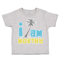 Toddler Clothes I Am Worthy Palm Trees Toddler Shirt Baby Clothes Cotton