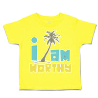 Toddler Clothes I Am Worthy Palm Trees Toddler Shirt Baby Clothes Cotton