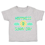 Toddler Clothes Happiness Is A Sunny Day Clouds Toddler Shirt Cotton