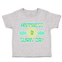 Toddler Clothes Happiness Is A Sunny Day Clouds Toddler Shirt Cotton