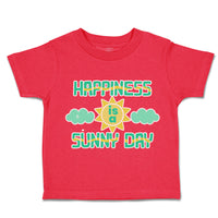 Toddler Clothes Happiness Is A Sunny Day Clouds Toddler Shirt Cotton