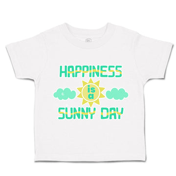 Toddler Clothes Happiness Is A Sunny Day Clouds Toddler Shirt Cotton
