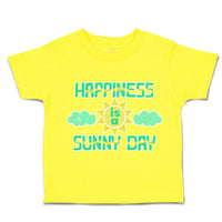 Toddler Clothes Happiness Is A Sunny Day Clouds Toddler Shirt Cotton