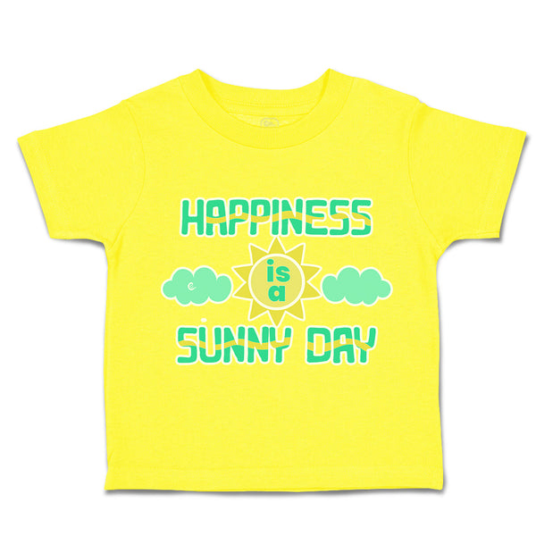 Toddler Clothes Happiness Is A Sunny Day Clouds Toddler Shirt Cotton