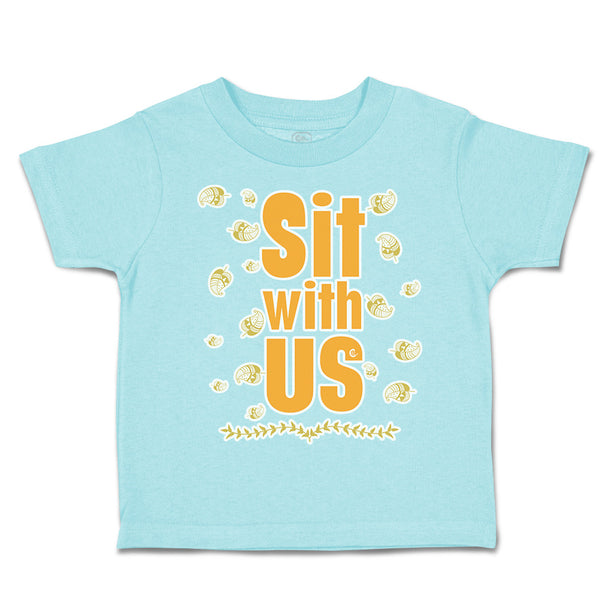Toddler Clothes Sit with Us Leaves Orange Toddler Shirt Baby Clothes Cotton