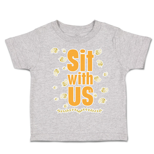 Toddler Clothes Sit with Us Leaves Orange Toddler Shirt Baby Clothes Cotton