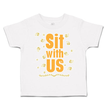 Toddler Clothes Sit with Us Leaves Orange Toddler Shirt Baby Clothes Cotton