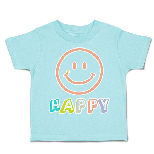 Toddler Clothes Happy Smiling Face Toddler Shirt Baby Clothes Cotton