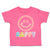 Toddler Clothes Happy Smiling Face Toddler Shirt Baby Clothes Cotton