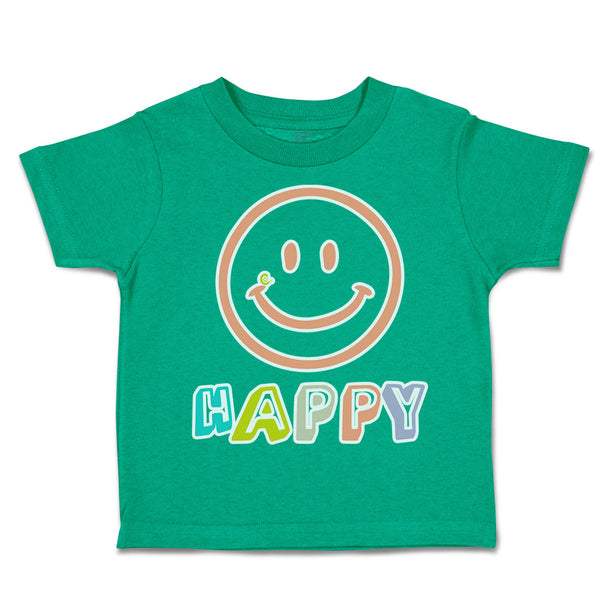 Toddler Clothes Happy Smiling Face Toddler Shirt Baby Clothes Cotton