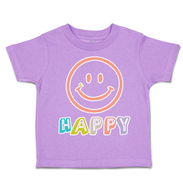 Toddler Clothes Happy Smiling Face Toddler Shirt Baby Clothes Cotton