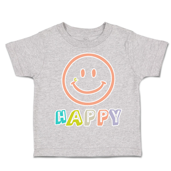 Toddler Clothes Happy Smiling Face Toddler Shirt Baby Clothes Cotton