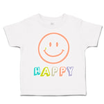 Toddler Clothes Happy Smiling Face Toddler Shirt Baby Clothes Cotton
