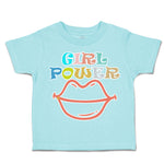 Toddler Clothes Girl Power Red Lips Toddler Shirt Baby Clothes Cotton
