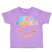 Toddler Clothes Girl Power Red Lips Toddler Shirt Baby Clothes Cotton