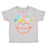 Toddler Clothes Girl Power Red Lips Toddler Shirt Baby Clothes Cotton