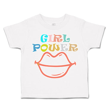 Toddler Clothes Girl Power Red Lips Toddler Shirt Baby Clothes Cotton