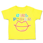 Toddler Clothes Girl Power Red Lips Toddler Shirt Baby Clothes Cotton