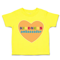 Toddler Clothes Kindness Ambassador Heart Toddler Shirt Baby Clothes Cotton