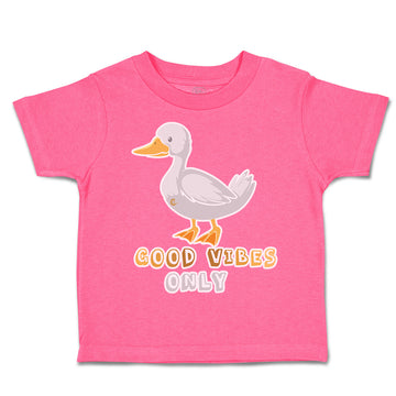 Toddler Clothes Good Vibes Only Duck Toddler Shirt Baby Clothes Cotton