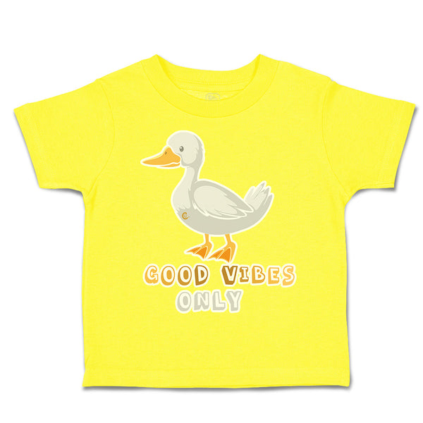Toddler Clothes Good Vibes Only Duck Toddler Shirt Baby Clothes Cotton