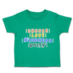 Toddler Clothes Choose Love Kindness Unity Toddler Shirt Baby Clothes Cotton