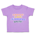 Toddler Clothes Choose Love Kindness Unity Toddler Shirt Baby Clothes Cotton