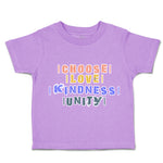 Toddler Clothes Choose Love Kindness Unity Toddler Shirt Baby Clothes Cotton