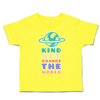 Toddler Clothes Kind Act Change The World Cup Cake Toddler Shirt Cotton