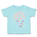 Toddler Clothes Kindness Is My Vibe Heart Coffee Cup Toddler Shirt Cotton