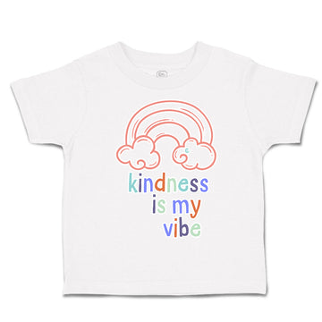 Toddler Clothes Kindness Is My Vibe Heart Coffee Cup Toddler Shirt Cotton