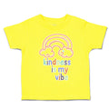 Toddler Clothes Kindness Is My Vibe Heart Coffee Cup Toddler Shirt Cotton