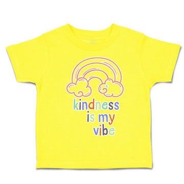 Toddler Clothes Kindness Is My Vibe Heart Coffee Cup Toddler Shirt Cotton