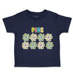 Toddler Clothes Pick Kindness Flowers Toddler Shirt Baby Clothes Cotton