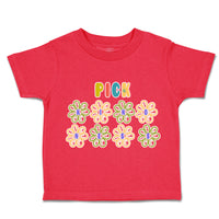 Toddler Clothes Pick Kindness Flowers Toddler Shirt Baby Clothes Cotton