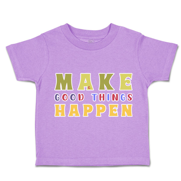 Toddler Clothes Make Good Things Happen Donut Toddler Shirt Baby Clothes Cotton