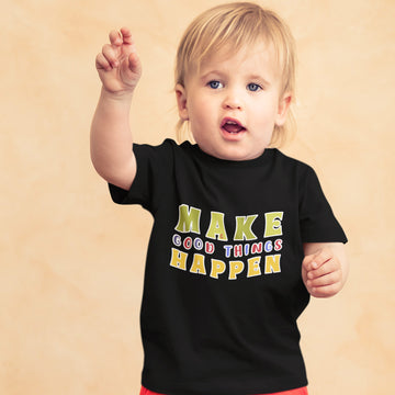 Toddler Clothes Make Good Things Happen Donut Toddler Shirt Baby Clothes Cotton