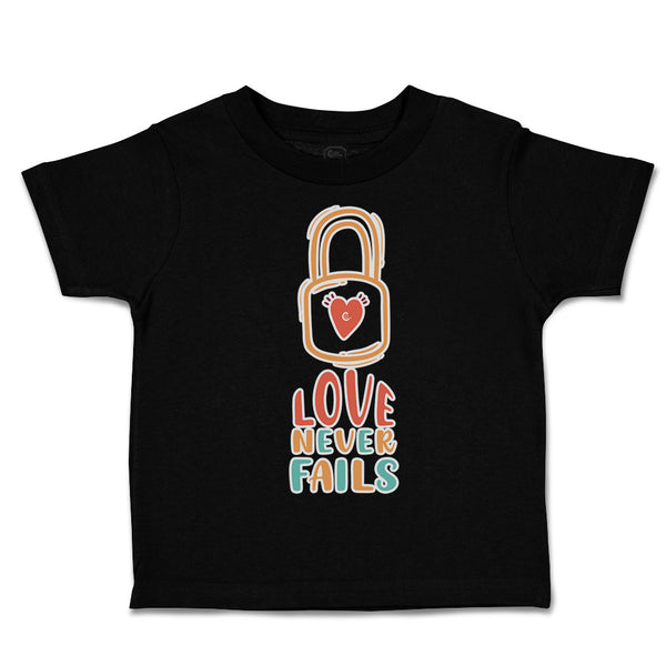 Toddler Clothes Love Never Fails Key Heart Toddler Shirt Baby Clothes Cotton