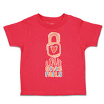 Toddler Clothes Love Never Fails Key Heart Toddler Shirt Baby Clothes Cotton