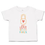 Toddler Clothes Love Never Fails Key Heart Toddler Shirt Baby Clothes Cotton