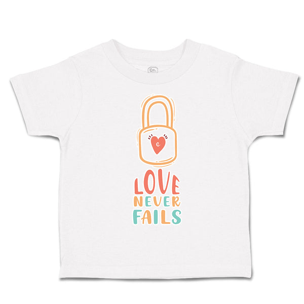 Toddler Clothes Love Never Fails Key Heart Toddler Shirt Baby Clothes Cotton