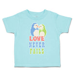 Toddler Clothes Love Never Fails Love Birds Toddler Shirt Baby Clothes Cotton