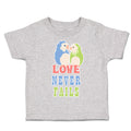 Toddler Clothes Love Never Fails Love Birds Toddler Shirt Baby Clothes Cotton