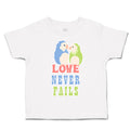 Toddler Clothes Love Never Fails Love Birds Toddler Shirt Baby Clothes Cotton